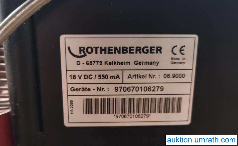 Rothenberger Kanalkamera gebraucht kaufen (Auction Premium)